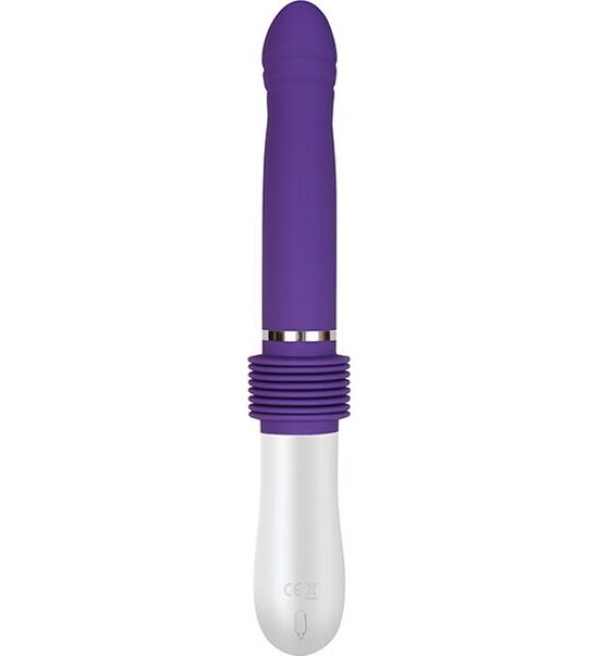 Vibromasseur à va-et-vient Evolved Infinite Thrusting Sex Machine, lilas et blanc
