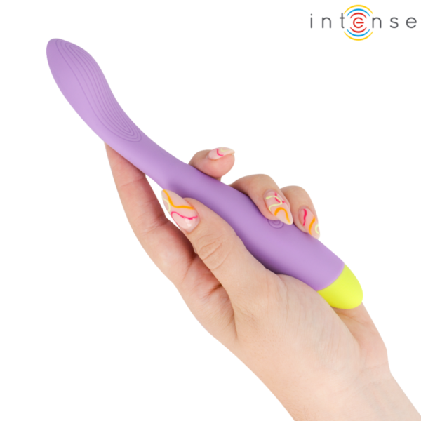 Vibromasseur point G Intense Lucca, flexible et rechargeable par USB