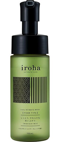 Savon intime moussant Iroha Intimate Care Wash, flacon pompe de 150 ml