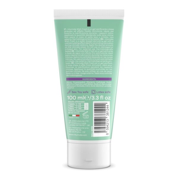 Gel lubrifiant à effet froid Intymate Wish Fresh, flacon de 100 ml