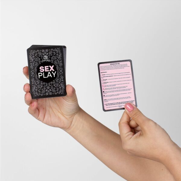 Jeu de cartes érotique Secret Play Sex Play FR/PT, avec sa boîte