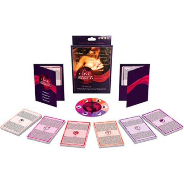Jeu érotique Kheper Games Sex Around the World avec ses cartes visa, les passeports et la roulette
