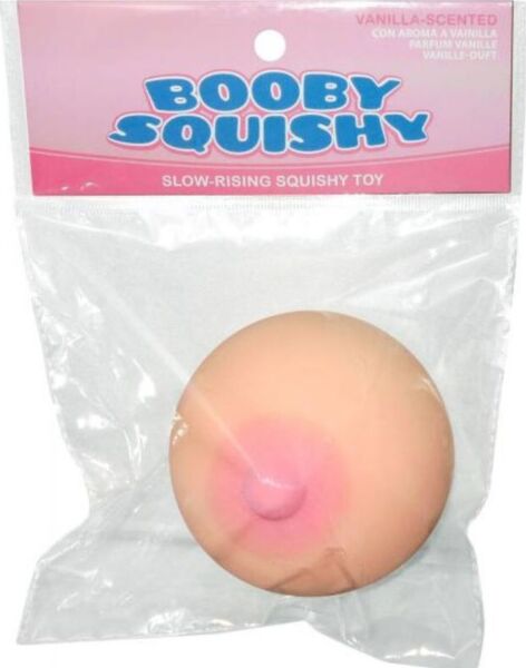 Jouet anti-stress Kheper Games Booby Squishy, sein de farce souple de couleur chair