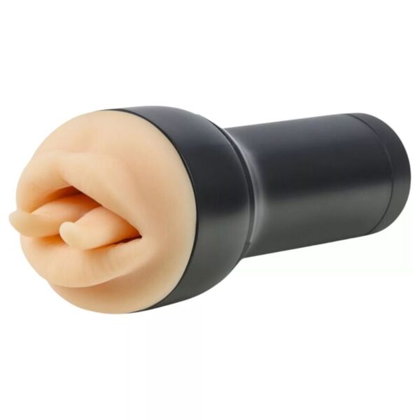 Masturbateur KIIROO Leigh Raven Mouth en forme de bouche, avec lèvres et langue fourchue