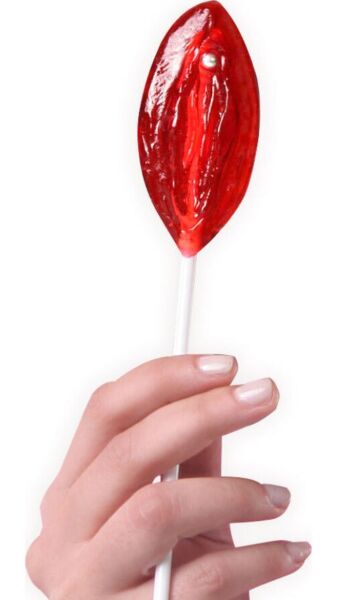 Sucette Secret Play Vulva Gominola Fresa en forme de vulve