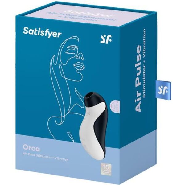 Stimulateur clitoridien à succion Satisfyer Orca en forme d'orque