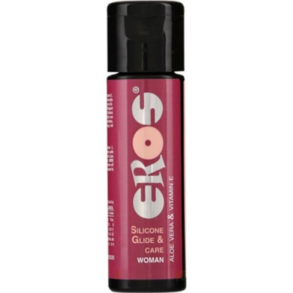 Flacon de 30 ml du lubrifiant à base de silicone EROS Silicone Glide & Care Women