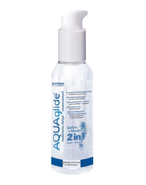 Lubrifiant et gel de massage Joydivision AQUAglide 2in1 en flacon de 125 ml