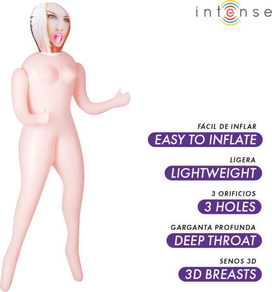 Poupée gonflable Intense Dolls Irina en pied avec seins 3D