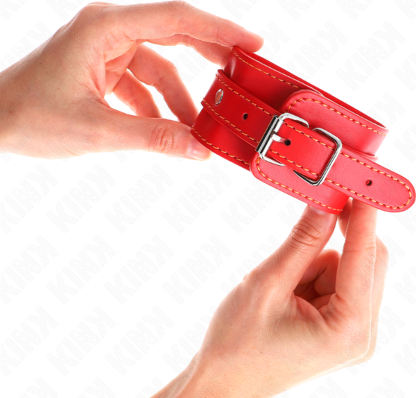 Menottes rouges Kink Thin Wrist Restraints Red
