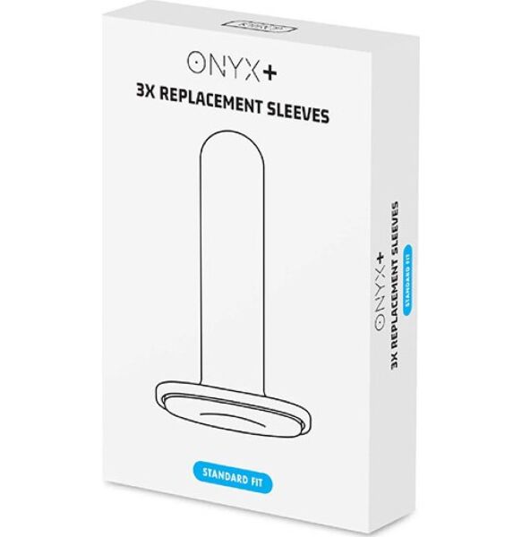 Pack de 3 gaines de rechange Kiiroo Onyx+ Standard Fit, de couleur blanche