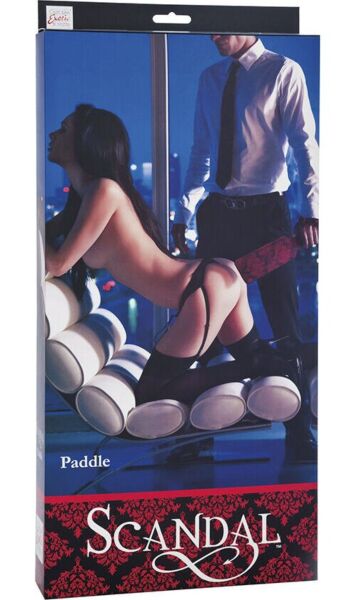 Paddle CalExotics Scandal Paddle en tissu rouge et noir