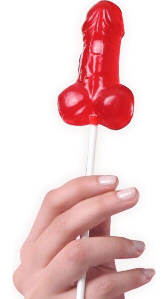 Sucette Secret Play Pene Gominola Fresa en forme de pénis