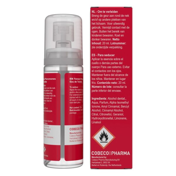 Parfum aux phéromones Cobeco Feromonas dans son flacon de 20 ml