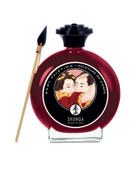 Peinture corporelle Shunga Body Paint Fresa Cava avec son pinceau