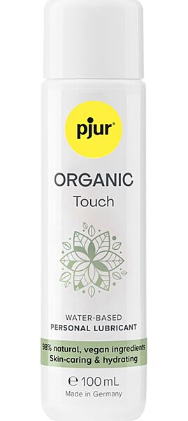 Flacon de lubrifiant à base d'eau pjur Organic Touch de 100 ml