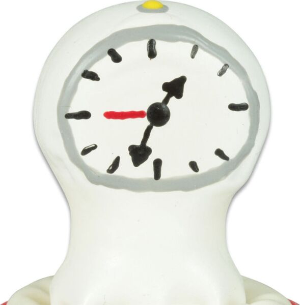 Préservatif fantaisie Condomerie Clock peint à la main avec une montre dessinée