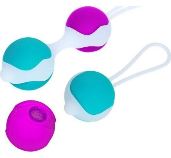 Set de boules de geisha Pretty Love Flirtation Orgasmic Ball Deluxe en silicone, avec ses boules interchangeables