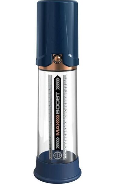 Pompe à pénis Pump Worx Max Boost avec tube transparent gradué et piston intégré
