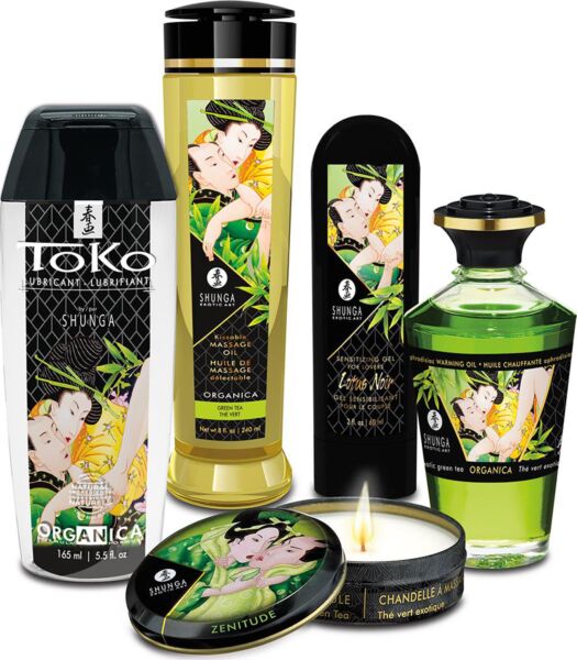 Coffret Shunga Garden of Edo avec ses cinq produits et son écrin