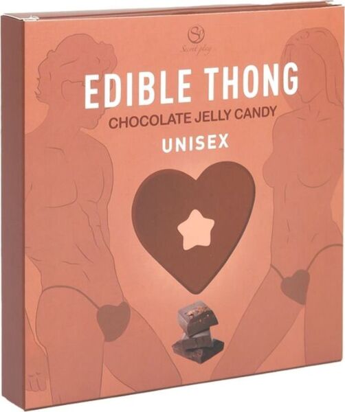 String comestible en bonbon gélifié Secret Play, en forme de cœur