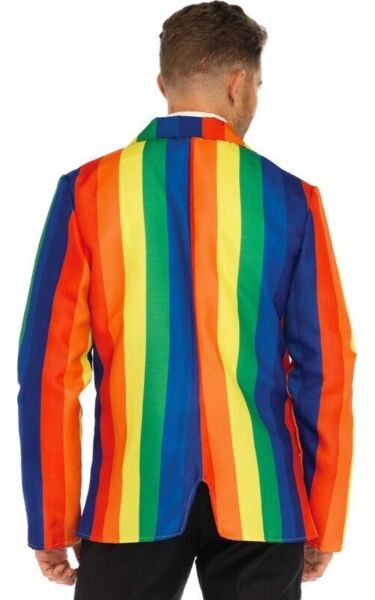 Déguisement Leg Avenue Blazer et Cravate Arc-en-ciel, avec le blazer et la cravate à motif arc-en-ciel
