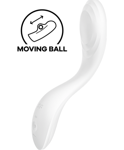 Vibromasseur point G Satisfyer Rrrolling Pleasure avec sa bille mobile au bout