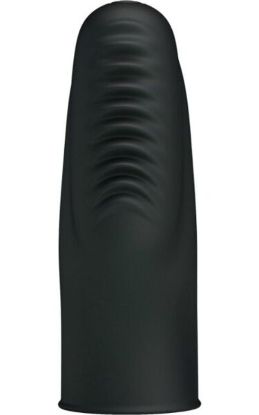 Vibromasseur doigt noir Pretty Love Flirtation Stanford, texturé