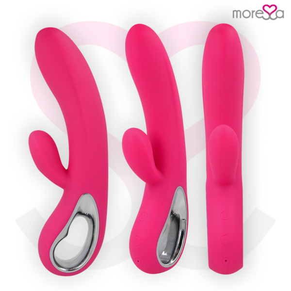 Vibromasseur rabbit Moressa Troy avec son bras pour le clitoris