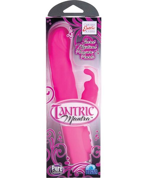 Vibromasseur rabbit Calexotics Tantric Mantra rose avec ses oreilles de lapin
