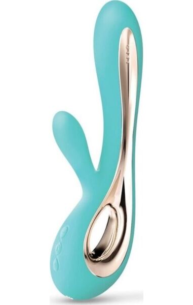 Vibromasseur rabbit LELO Soraya 2 avec son embout insérable et son stimulateur externe