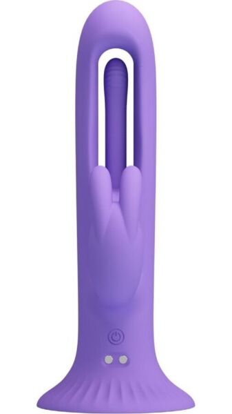 Vibromasseur rabbit Pretty Love Killmoulis violet avec fonction langue