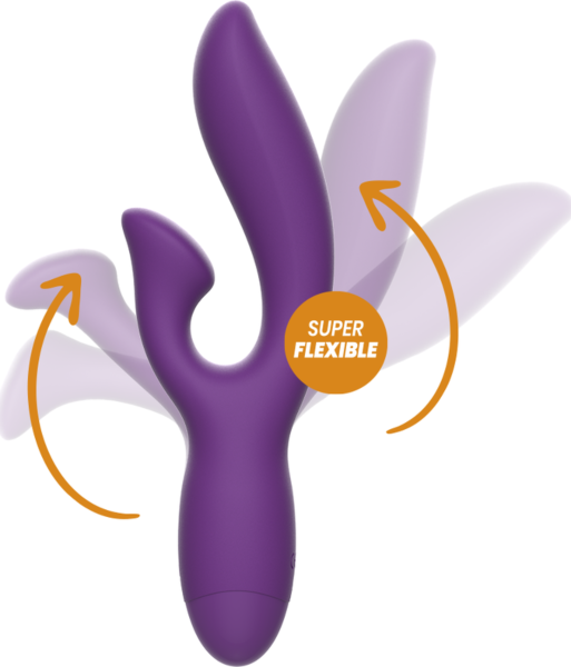 Vibromasseur Rewolution Rewofun avec longue tige et extension clitoridienne