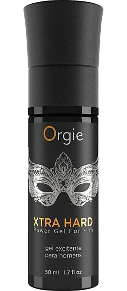 Flacon de 50 ml du gel excitant Orgie Xtra Hardpower Gel For Him