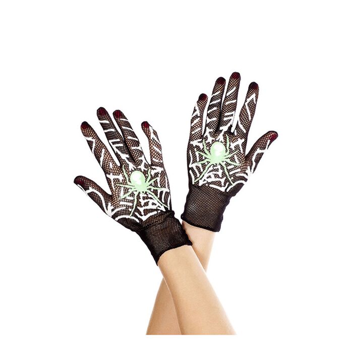 GUANTES NEGRO CON DIB TELAARA?A