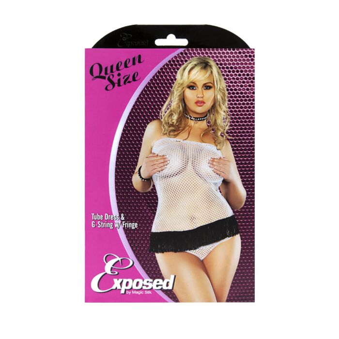 FISHNET MINIVESTIDO RED BLANCO 2XL