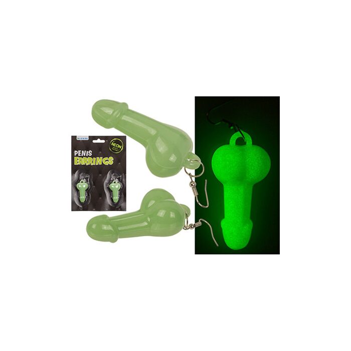 Boucles d'oreilles Out Of The Blue en forme de pénis lumineuses Boucles d'oreilles Out Of The Blue en forme de pénis lumineuses