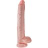 Dildo King Cock 35.6 cm avec testicules pour arneses