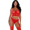 Ring me up bustie conjunto rojo