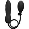 bouchon gonflable Ouch silicone noir torsion