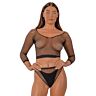Ensemble Lingerie Lace by LJ Crop Top et Bas