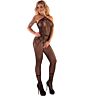 Bodystocking LIVCO Hacint Noir Crotchless Élégant