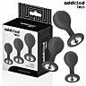 Plug Anal Addicted Toys Set 3 Silicona avec Bijou