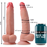 Dildo Rock Army Dual Density Leopard 23 cm, réaliste et confortable