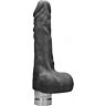 Pene realístico con vibración 17cm - negro