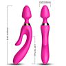 Vibrateur ARMONY MASSAGER RABBIT FUCHSIA avec stimulation simultanée
