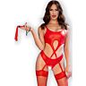 Lingerie Crotchless Chilirose CR 4625 Élégance Rouge