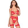 Set de Lingerie Leg Avenue 89359 - 3 Pièces en Maille