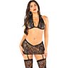 Ensemble de lingerie sexy Leg Avenue avec strass
