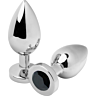 Plug Anal METAL HARD Diamond Noir Petit 5.71cm